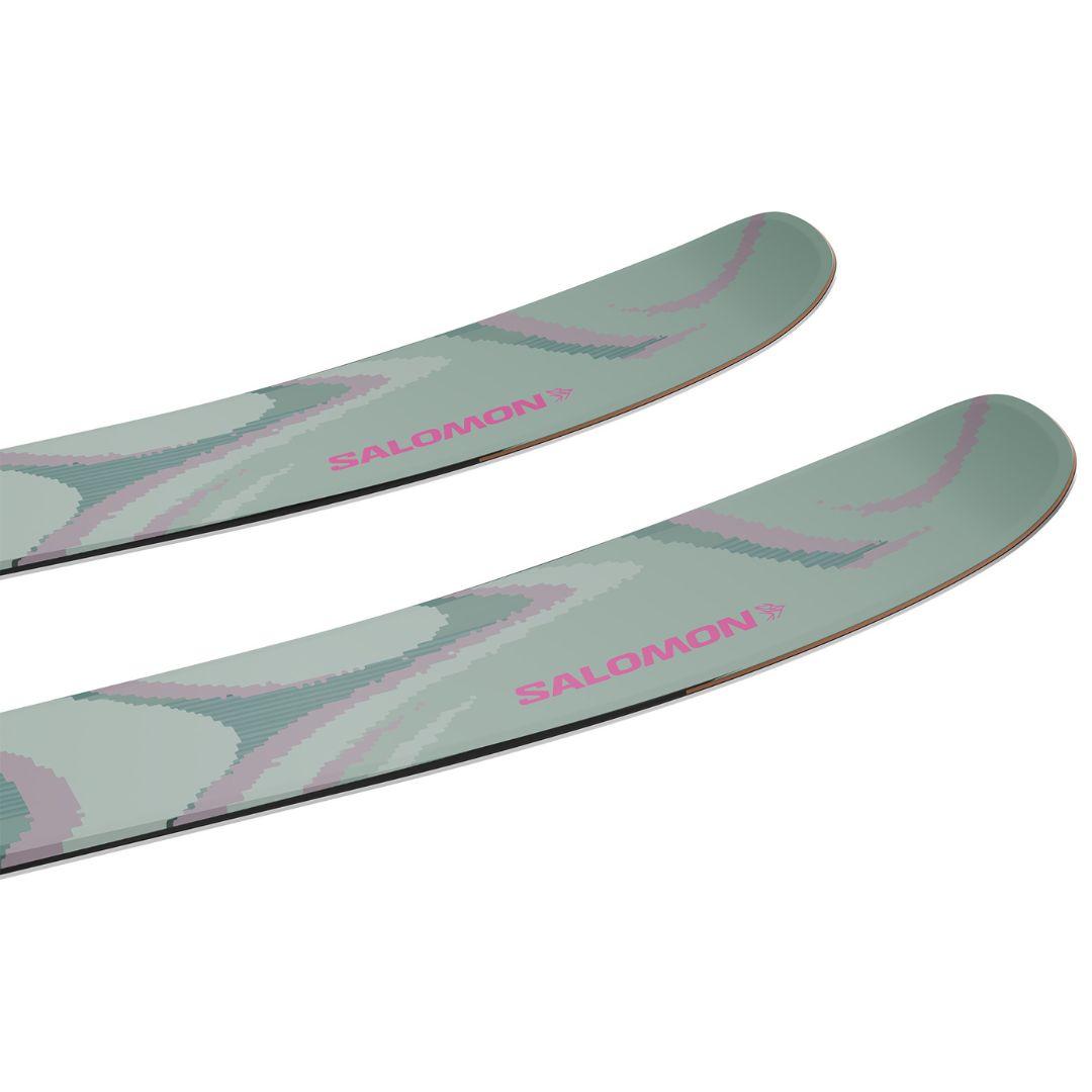 Salomon QST 100 Iceberg Green Freeride Skis 2026